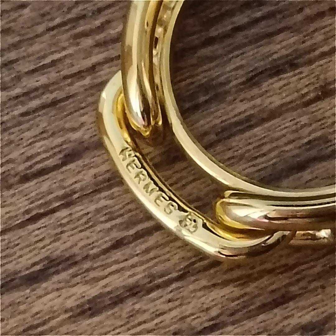 美品　エルメス　 スカーフリング　シェーヌダンクル　付属品なし