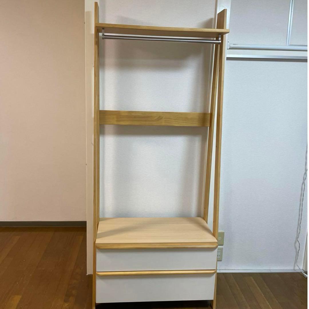 ハンガーラック nozoo3 収納付きハンガーラック(ニーズ3 84 OP-3段 WW