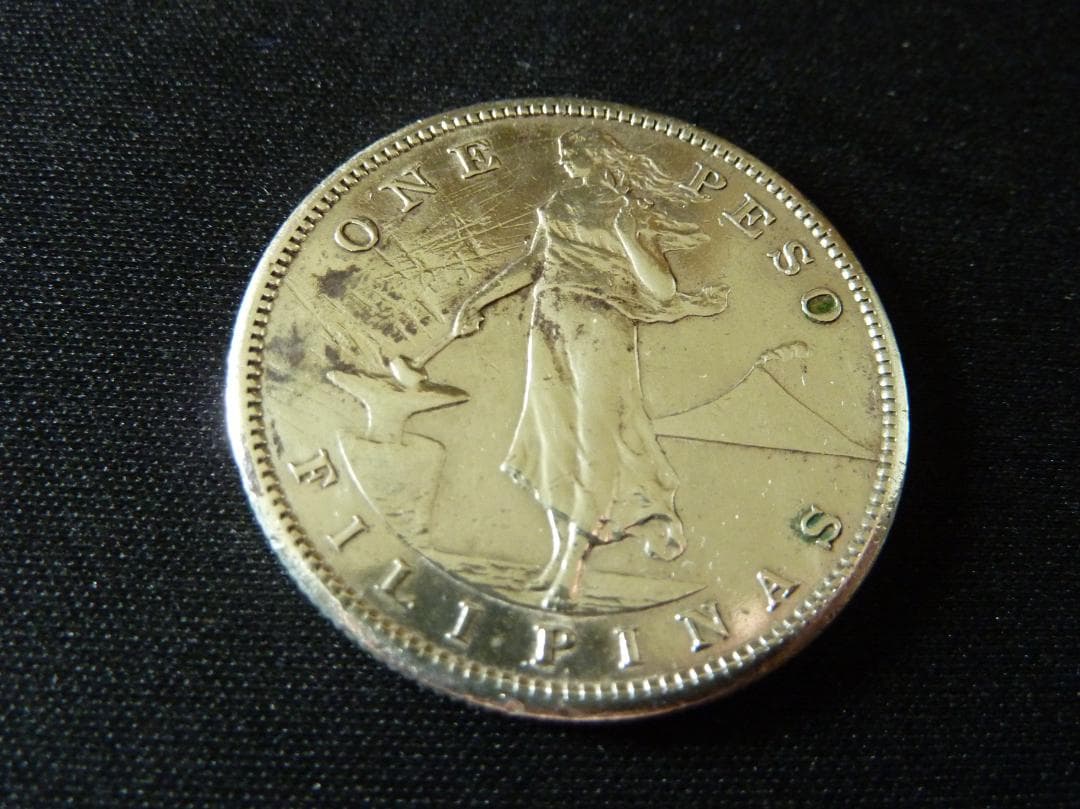 1908年 フィリピン 1ペソ 銀貨 古銭 希少 1908年 フィリピン 1ペソ