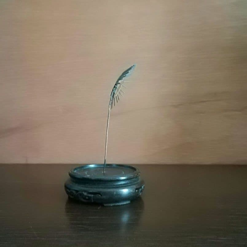 逸品　仏教美術　光背　放射光　古銅　江戸明治期　オブジェ　和骨董　アンティーク