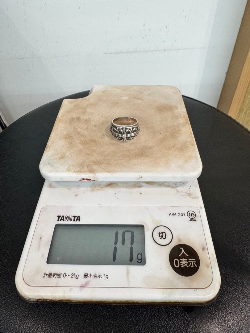 Chrome Hearts フローラルクロスリング　18号