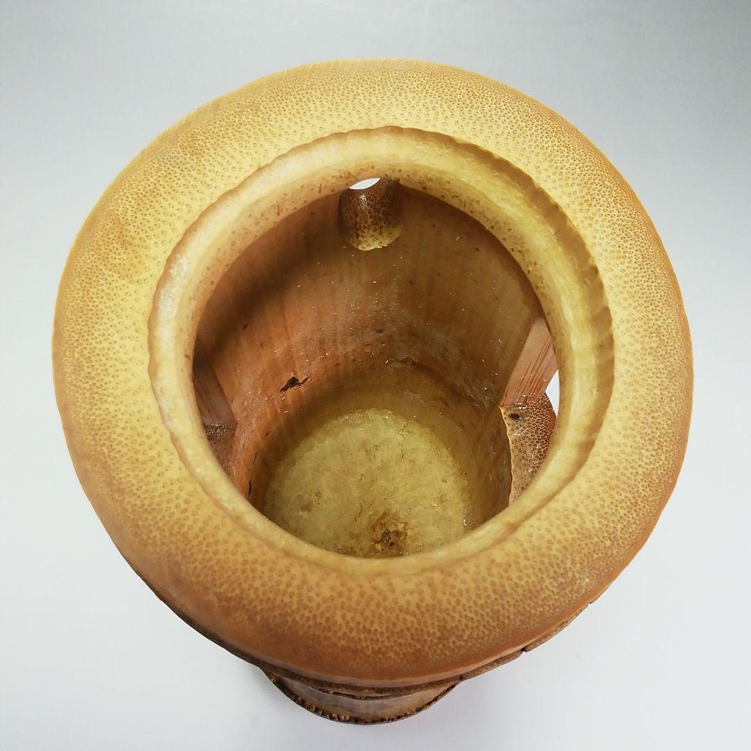 S466 花入 『竹一重切 花入』『大徳寺 立花大亀書』『銘 松風』 共