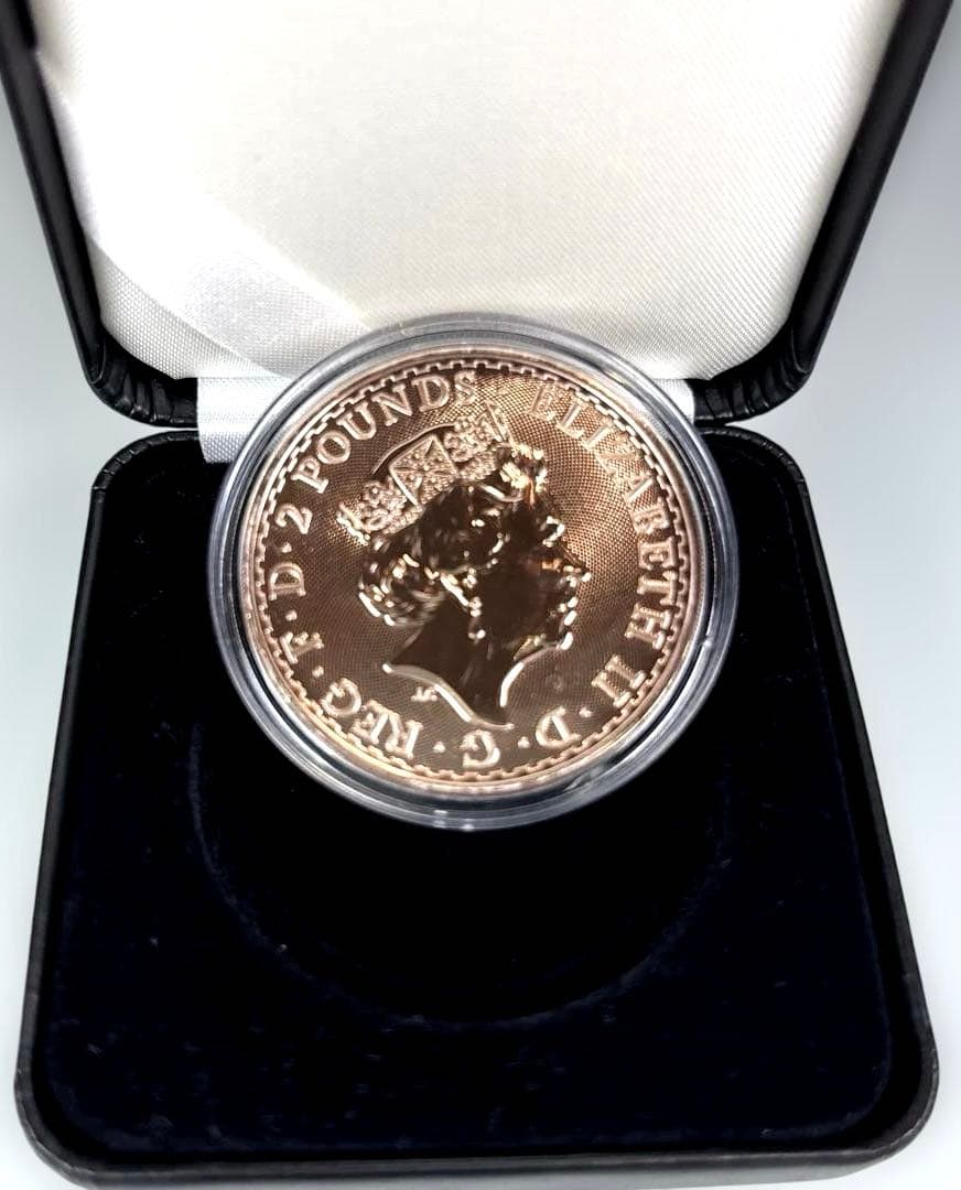 ☆2021 ブリタニア 銀貨 1オンス シルバー.999 ローズゴールド☆