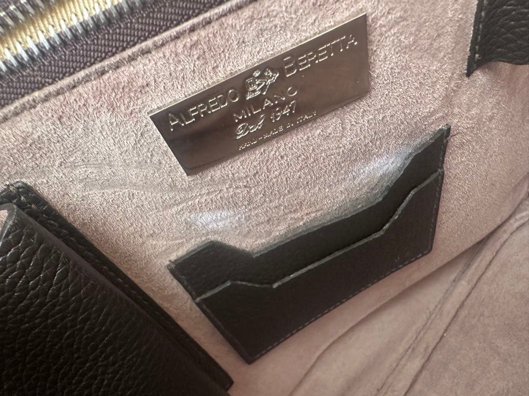 定価30万⭐️ALFREDO BERETTA⭐️シボ皮‼️ブリーフケース‼️美品⭐️