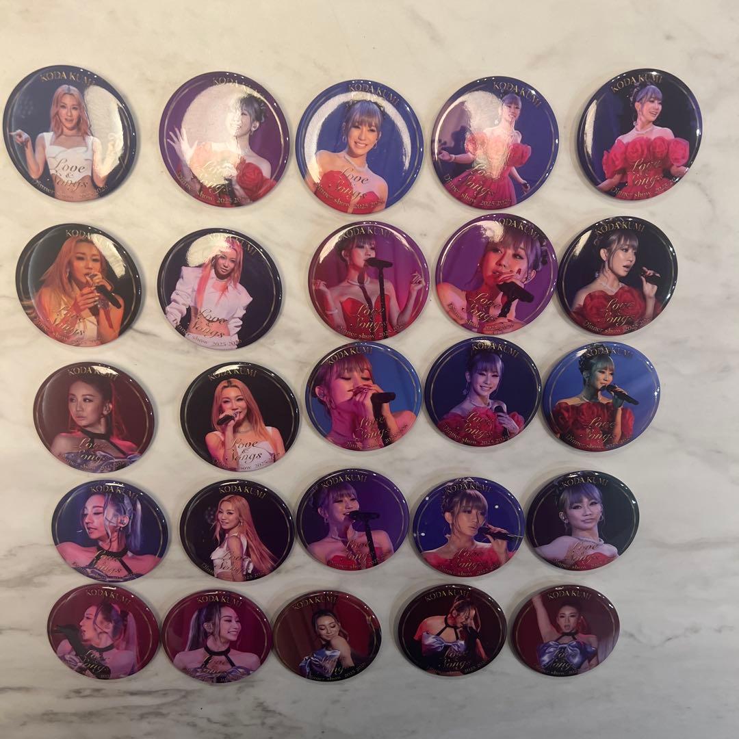 コンプリート】倖田來未 Love＆Songs 2026 缶バッチ25種 お得 - メルカリ