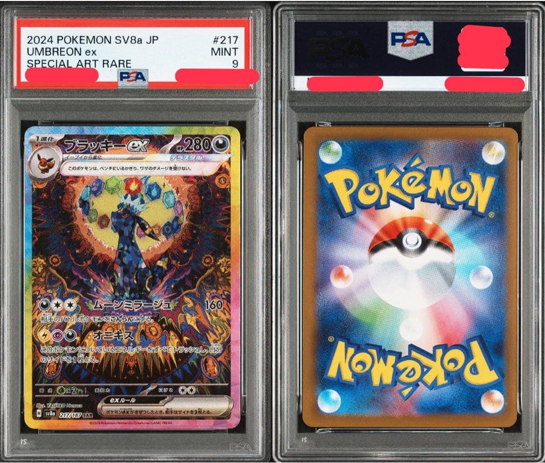 ブラッキーex SAR SV8a テラスタルフェスex 217/187 psa9