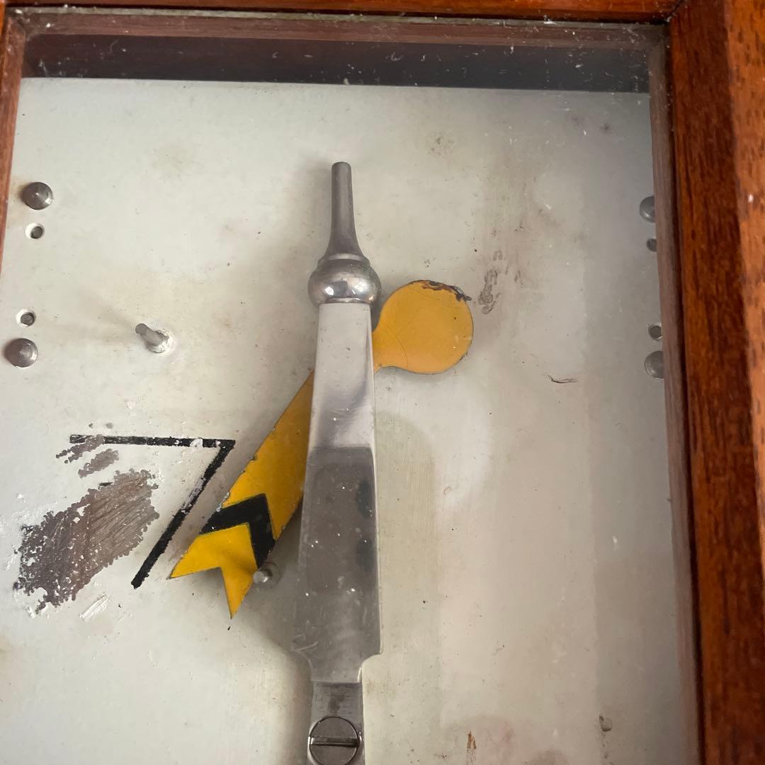 腕木式信号機 信号反応器 一誠電機製作　国鉄廃品　鉄道信号保安装置 信号通信黄色