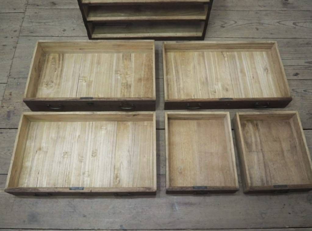 1033 アンティーク 小箪笥 タンス チェスト 陳列台 収納棚 レトロ