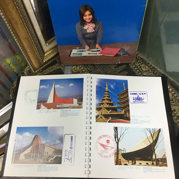 極レア EXPO'70 スタンプ本・三菱万博ガイド・万国博読本・記念切手
