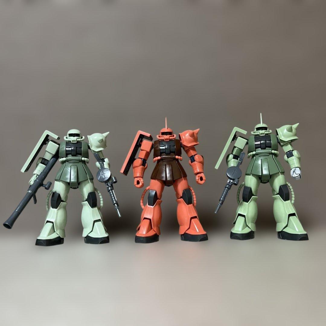 hguc 1/144 ザク3体セット ジャンク - メルカリ