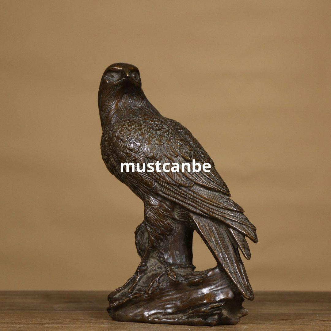 銅器 雄鷹 応接間 玄関 書斎 執務室 茶室 装飾品 工芸品 置物 - メルカリ