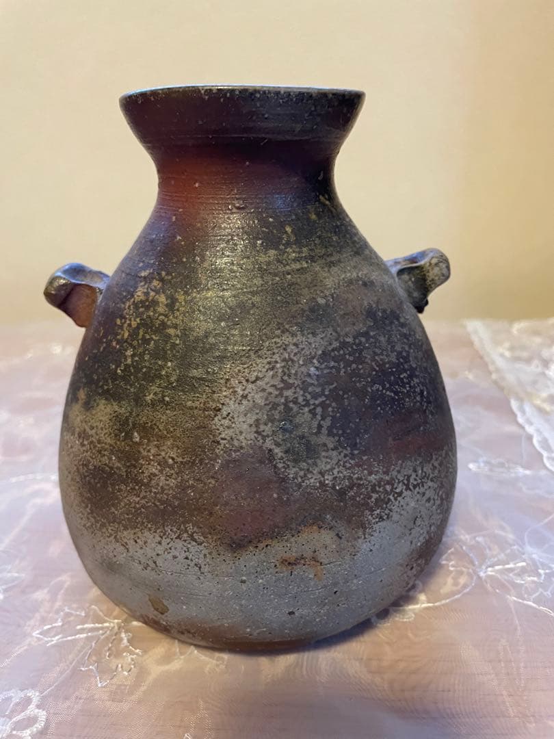 備前焼　高原昌治作　花瓶　未使用に近い