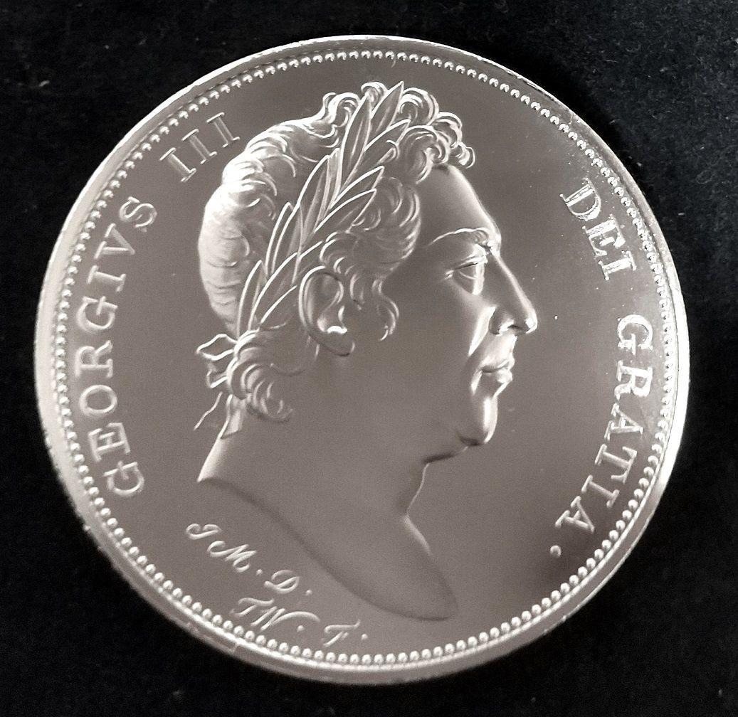 希少 スリーグレイセス ジョージ3世 ピエフォー 銀メッキ コイン