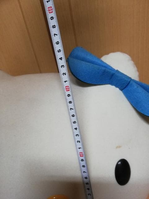 サンリオの横向★初期の特大サイズ★ぬいぐるみハローキティ ぬいぐるみ