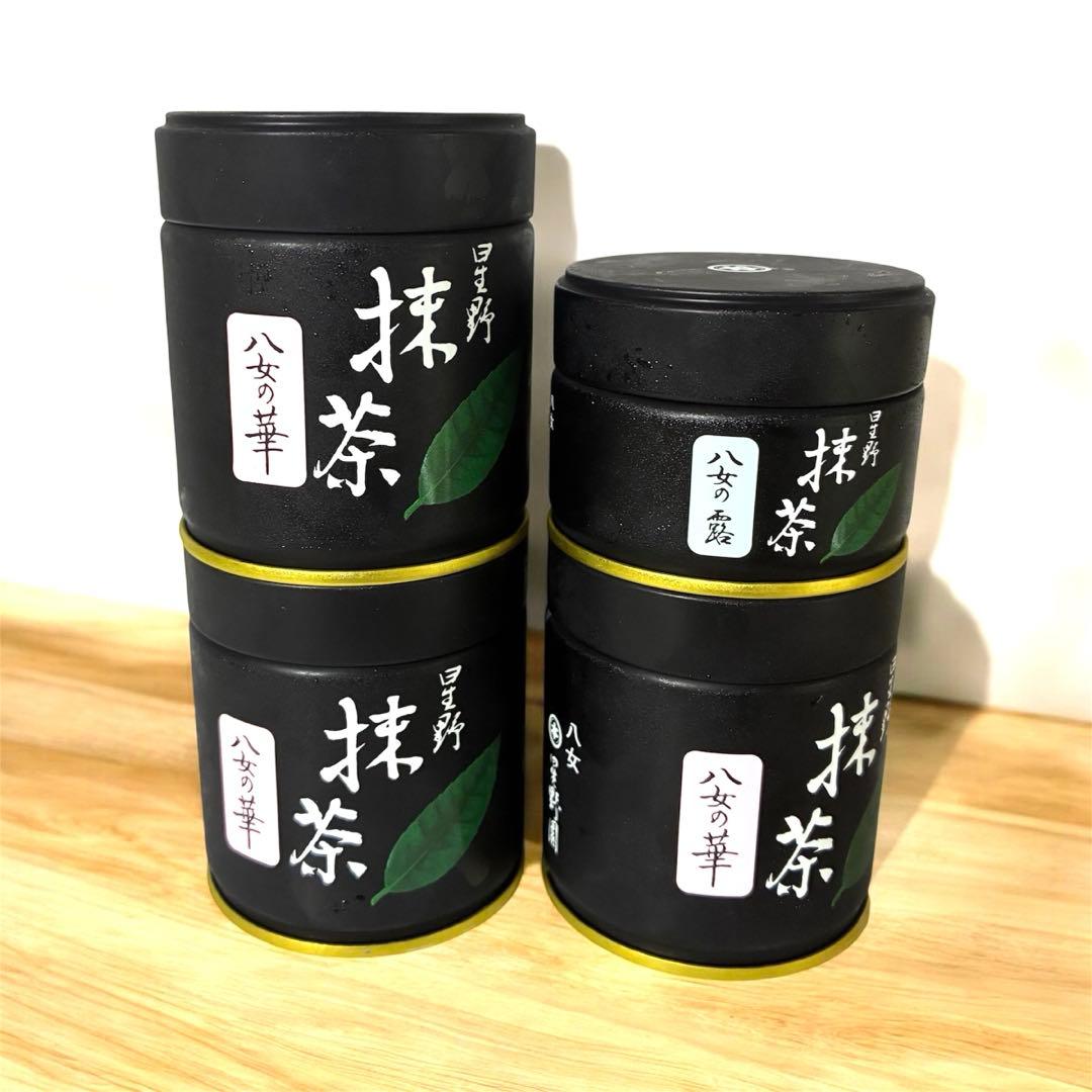 抹茶 星野製茶園　八女の華40g✖️3缶、八女の露20g✖️1缶 星野製茶園 抹茶 八女の華40g，八女の露20g✖️2缶 星野