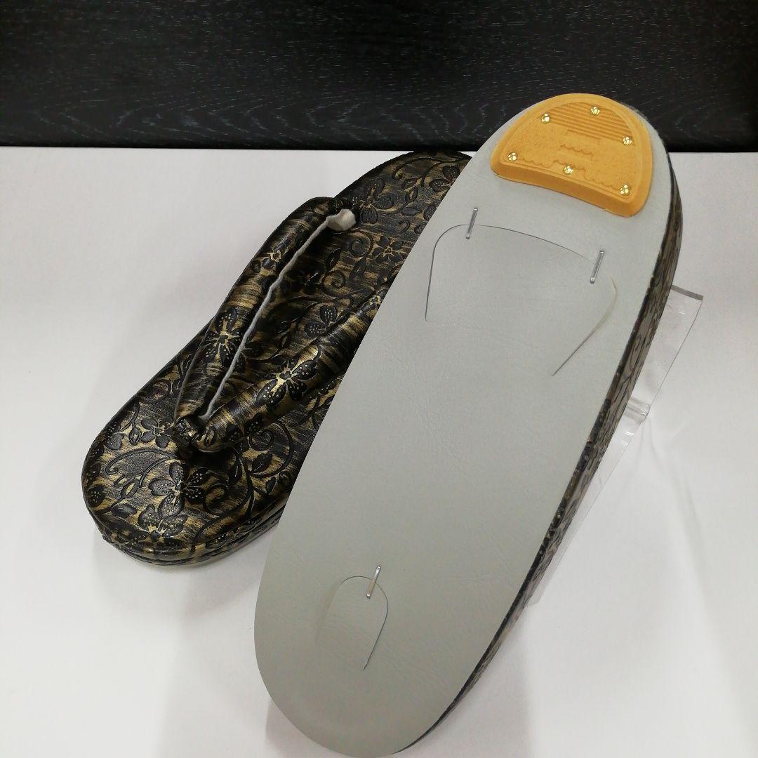 新品未使用　振袖　着物用草履バッグセット　フリーサイズ　黒系　5