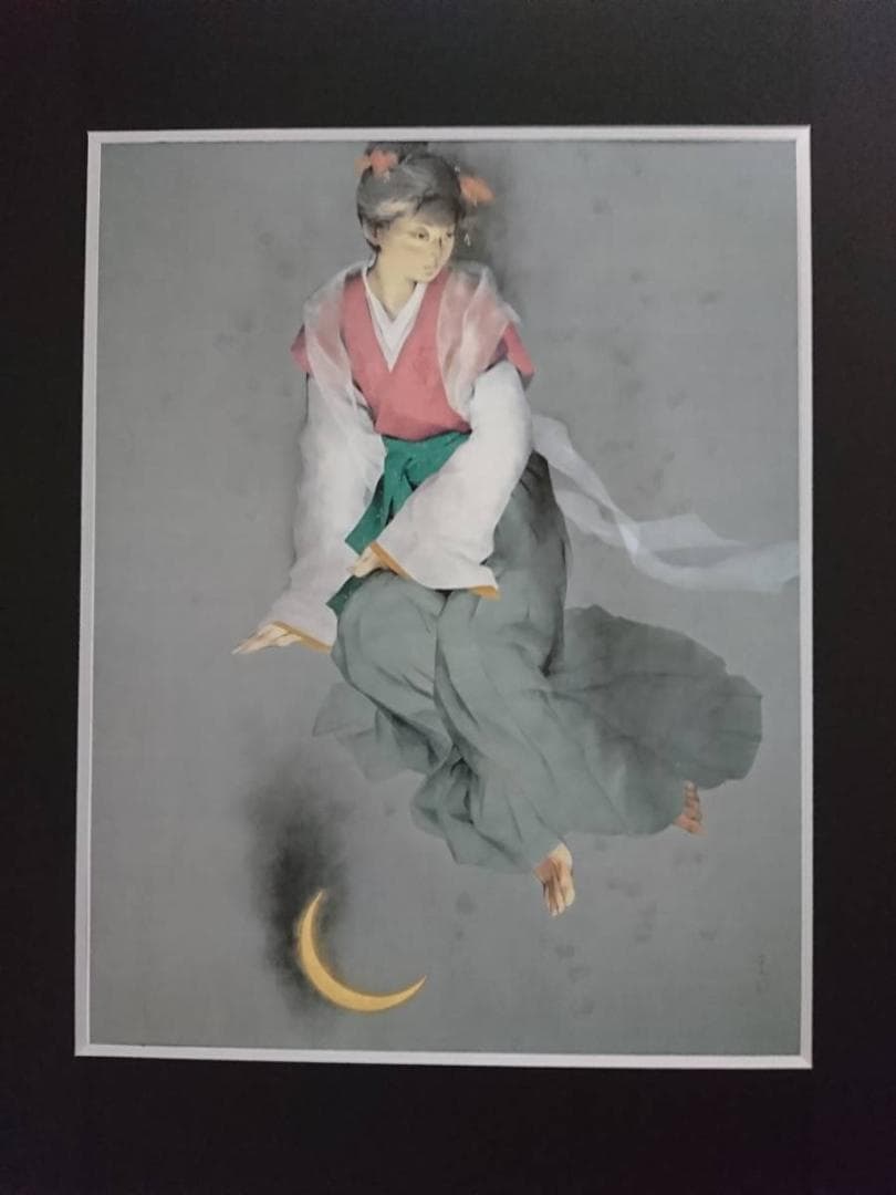 北田 克己、くちなしのころ、厳選、希少画集画、新品高級額 額装付