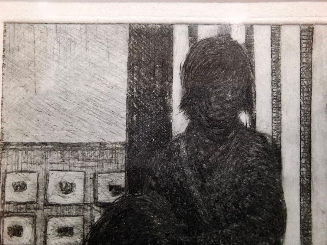 池田まゆみ「プロムナードにて」限定版画AP版