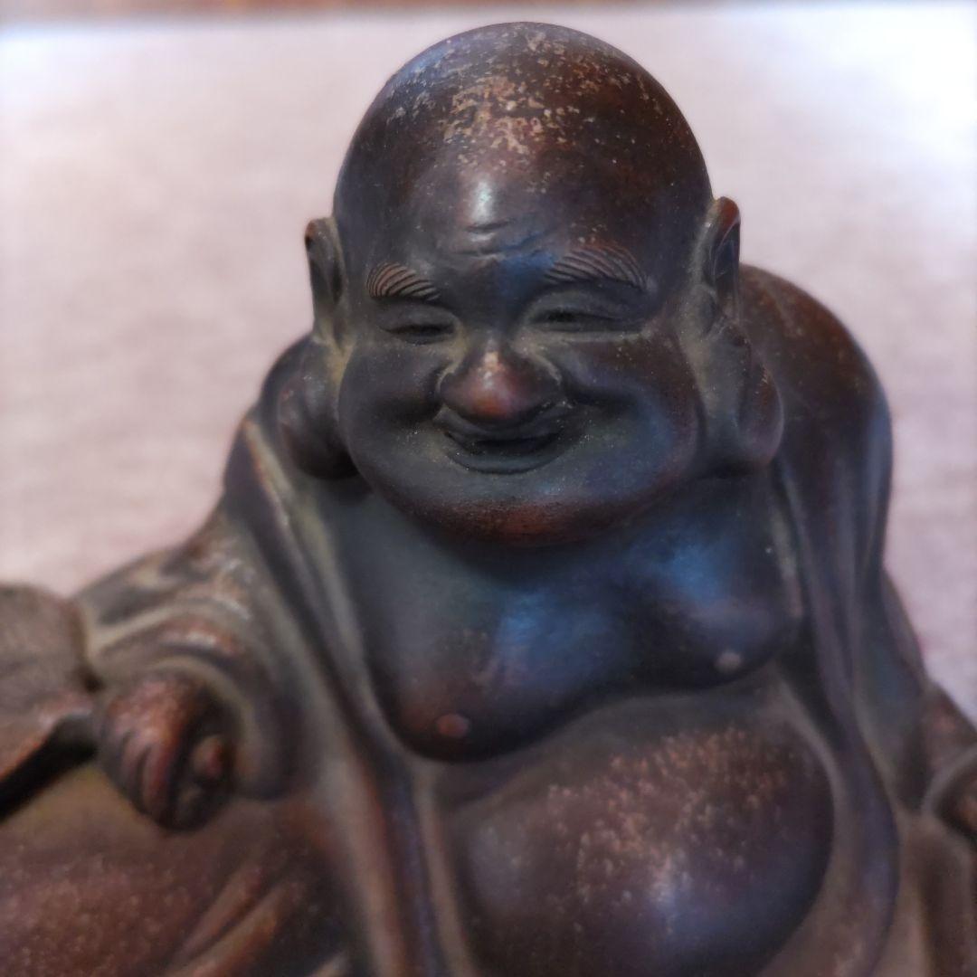 備前焼 布袋様置物 D185