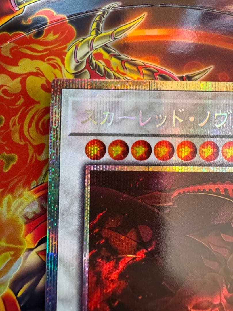 遊戯王 スカーレッド・ノヴァ・ドラゴン プリシク 絵違い