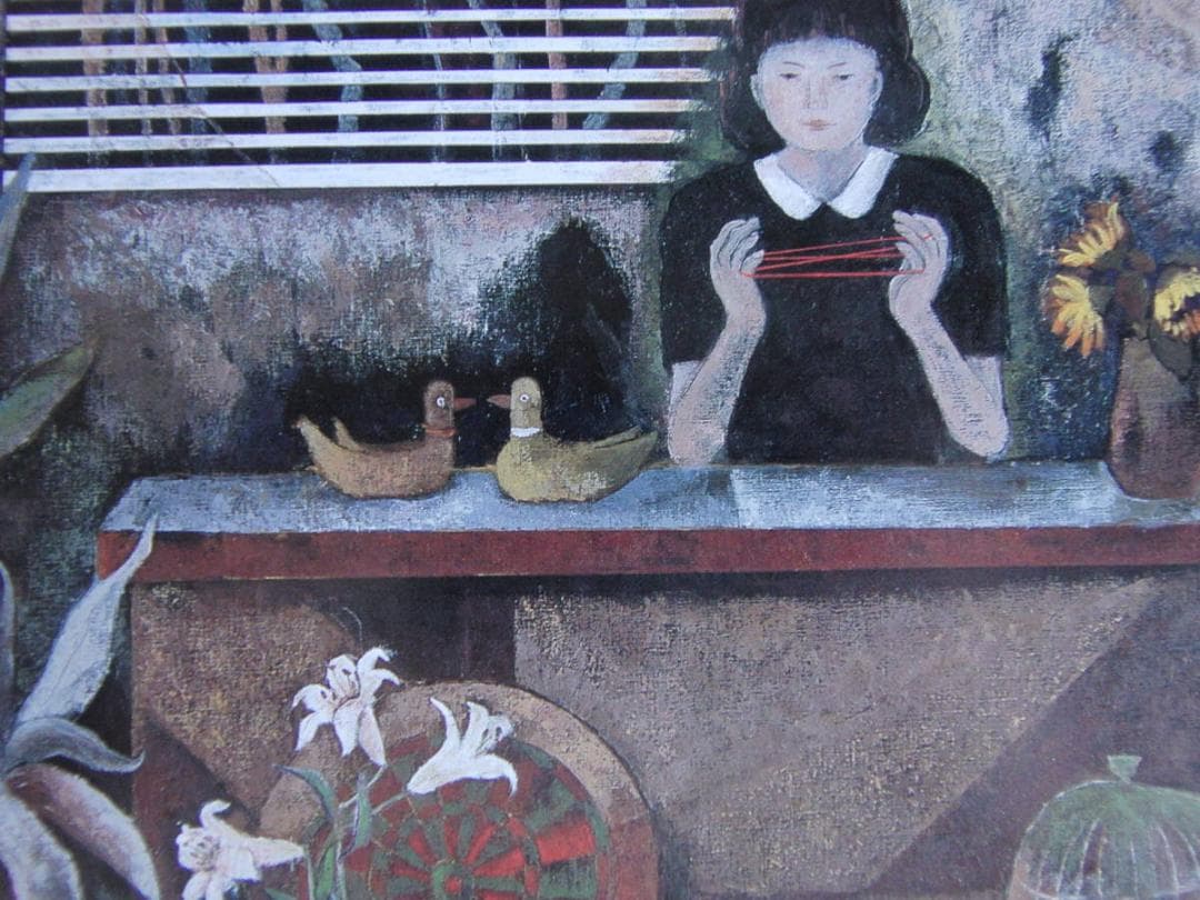 國尾三代子、【刻】、希少な額装用画集より、新品額装付、状態良好