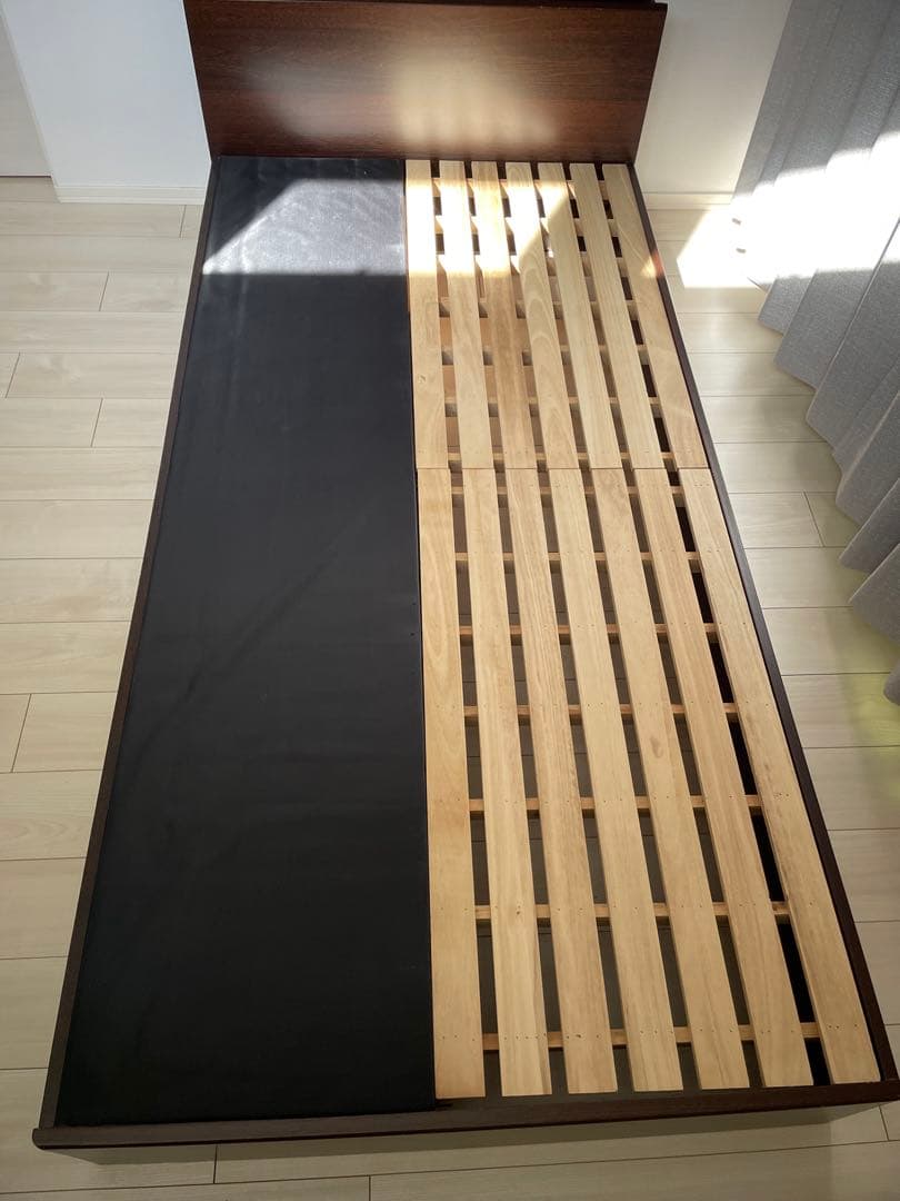 【エママットレス付き】シングルベッド 配送込み