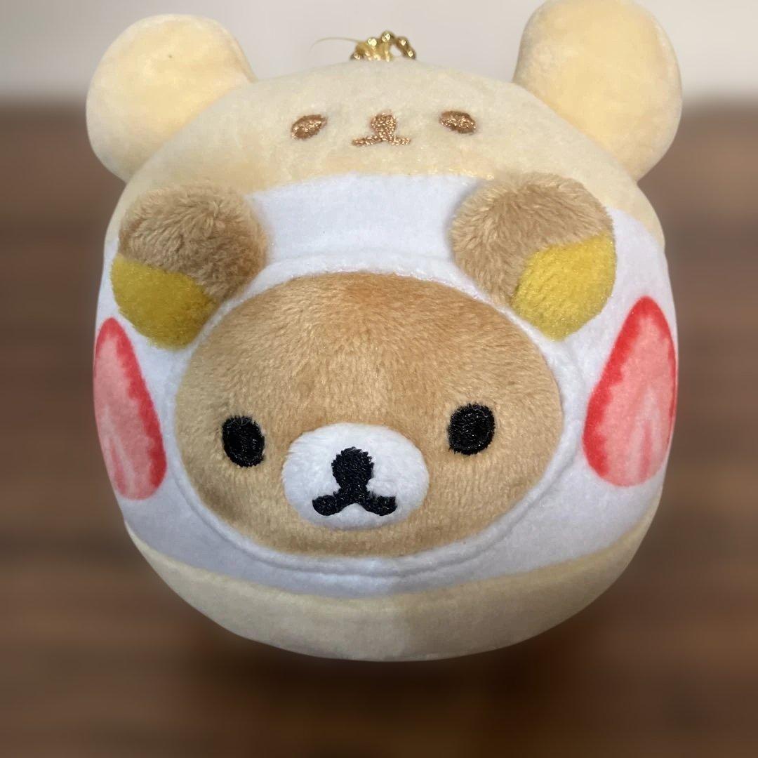 リラックマ　ぶらさげぬいぐるみ　マリトッツォ