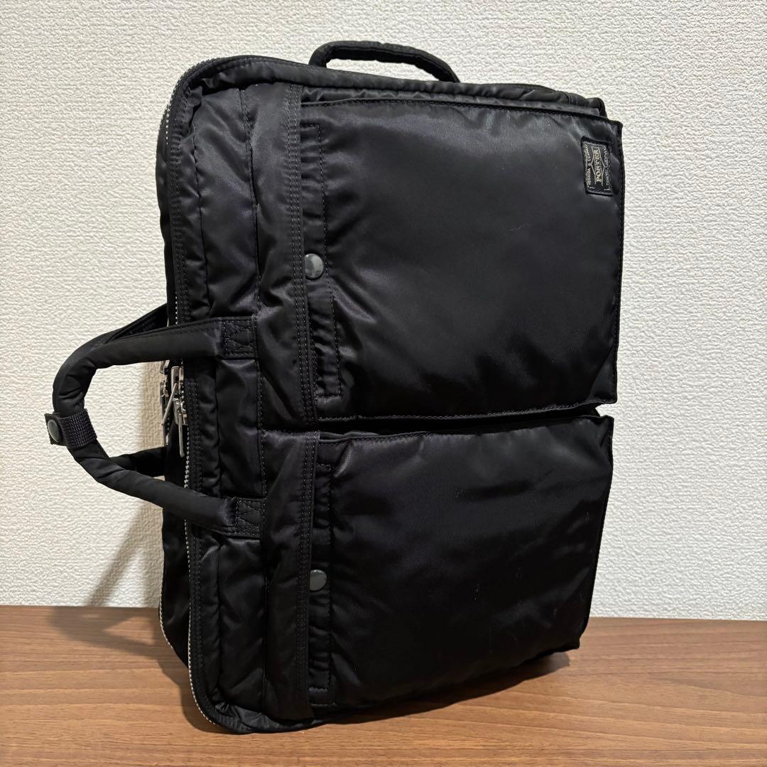 【美品】PORTERポーター タンカー 3way 2層式ブリーフケース リュック