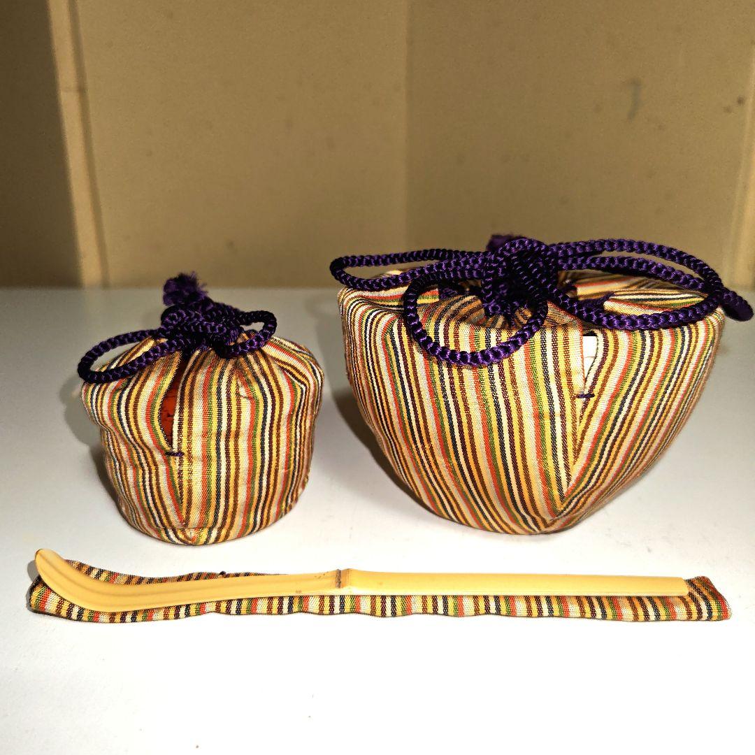 茶道具 麻の葉模様新一閑茶箱