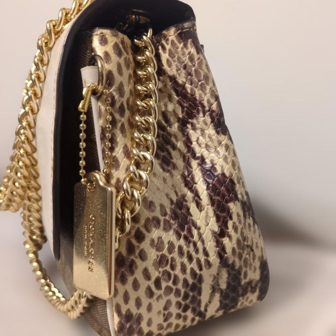 Coach ショルダーバッグ ホワイト/ブラウン