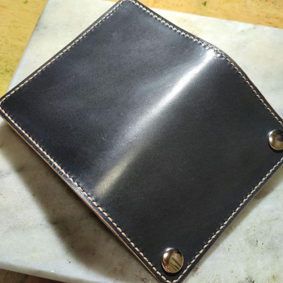 姫路ヌメ革 トラッカーウォレット ハンドメイド ミドルウォレット 2つ折り財布
