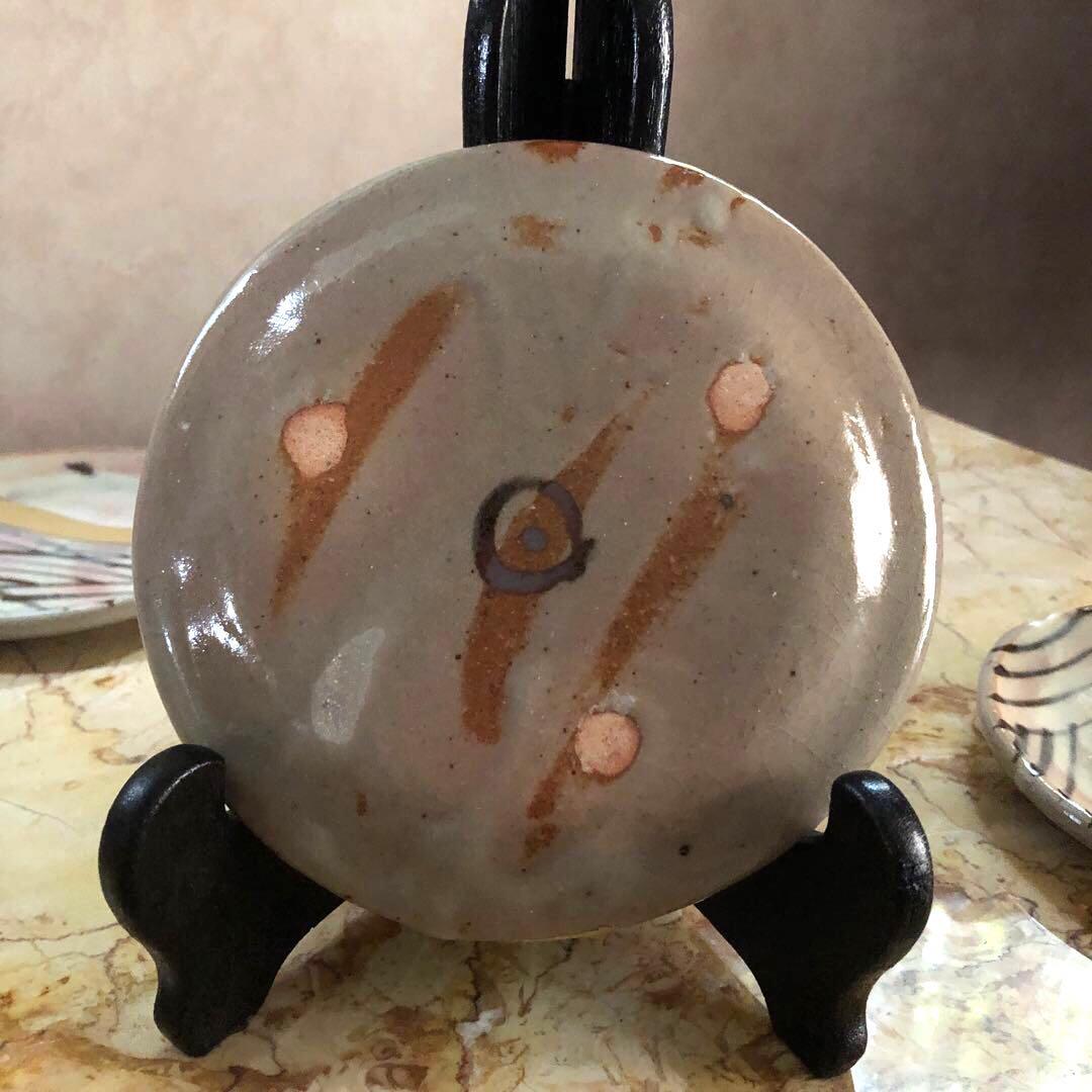 仙山窯 安藤日出武作 乾山風金彩銘々皿5客