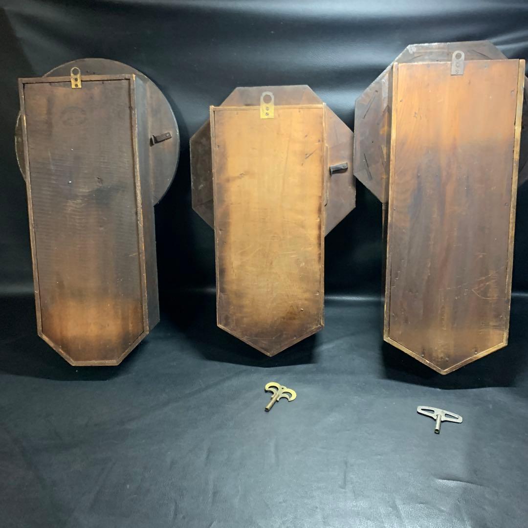 ぜんまい式掛け時計　アンティーク　振り子時計　古時計　ジャンク品