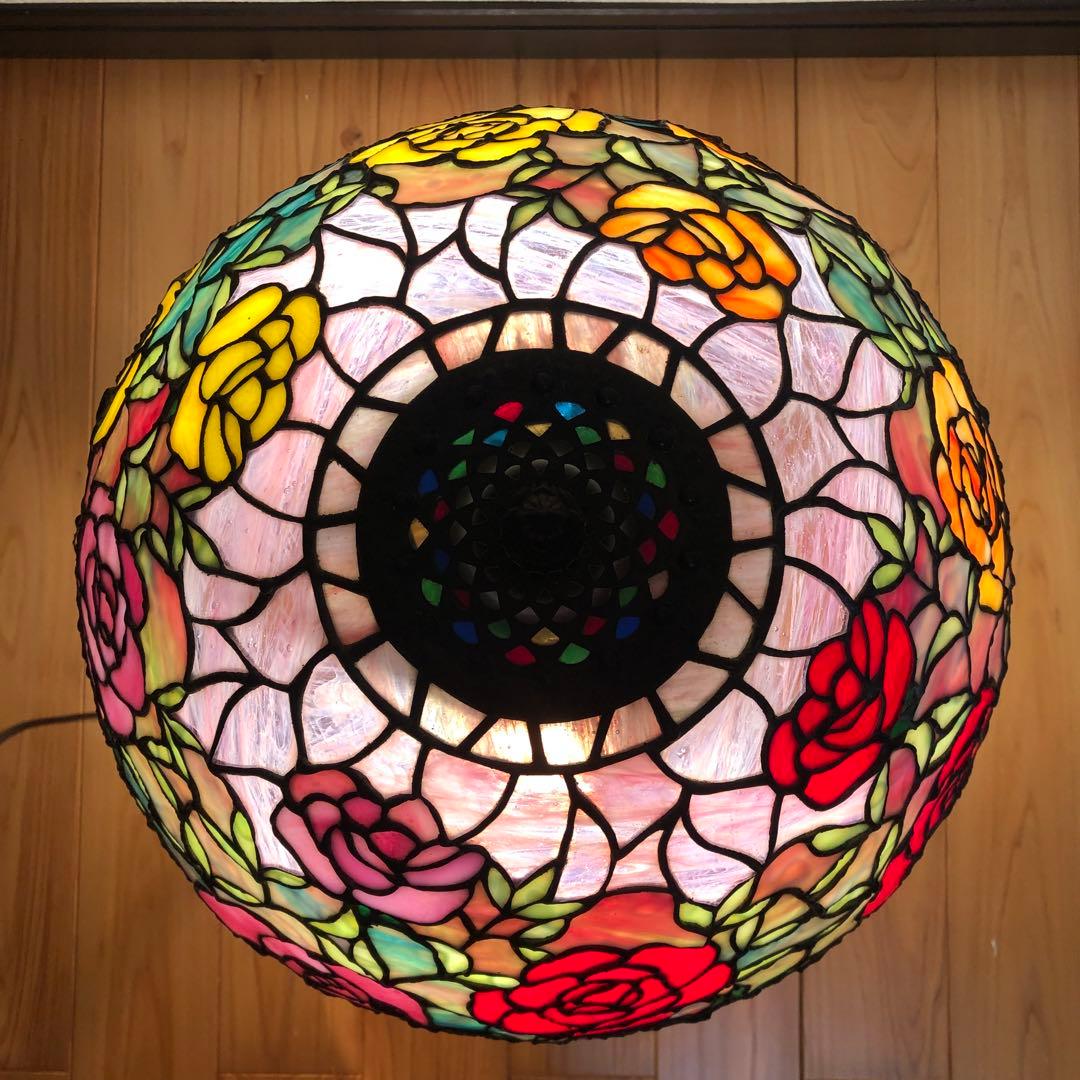 アウトレット バラ ステンドグラス ライト アンティーク アンティーク