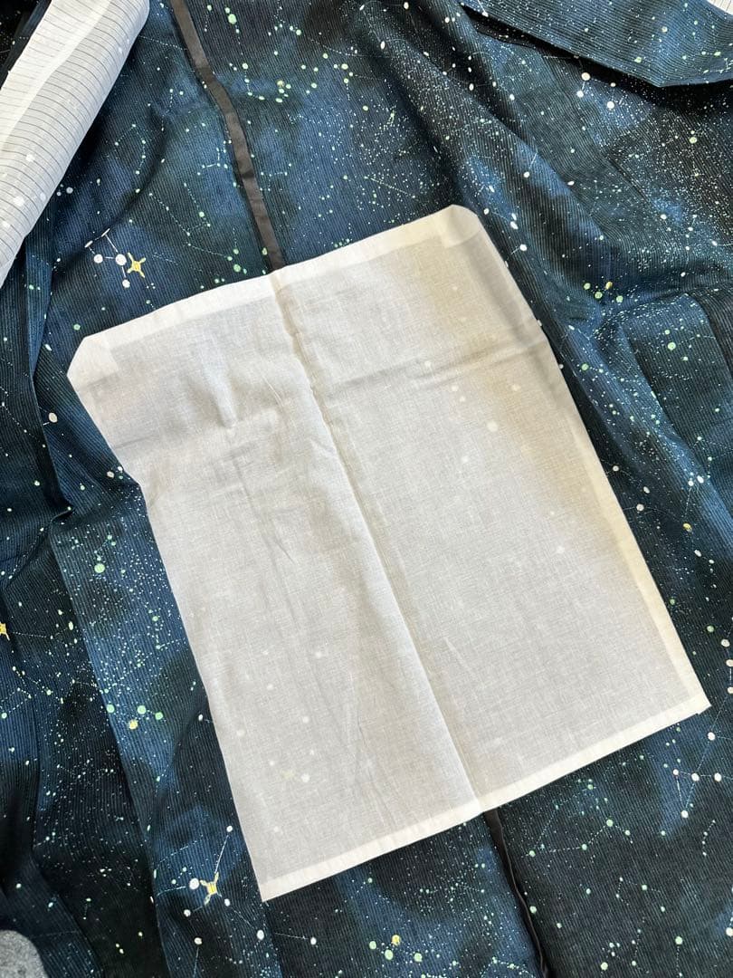 浴衣　新品未使用　星空　星座　広襟仕立て