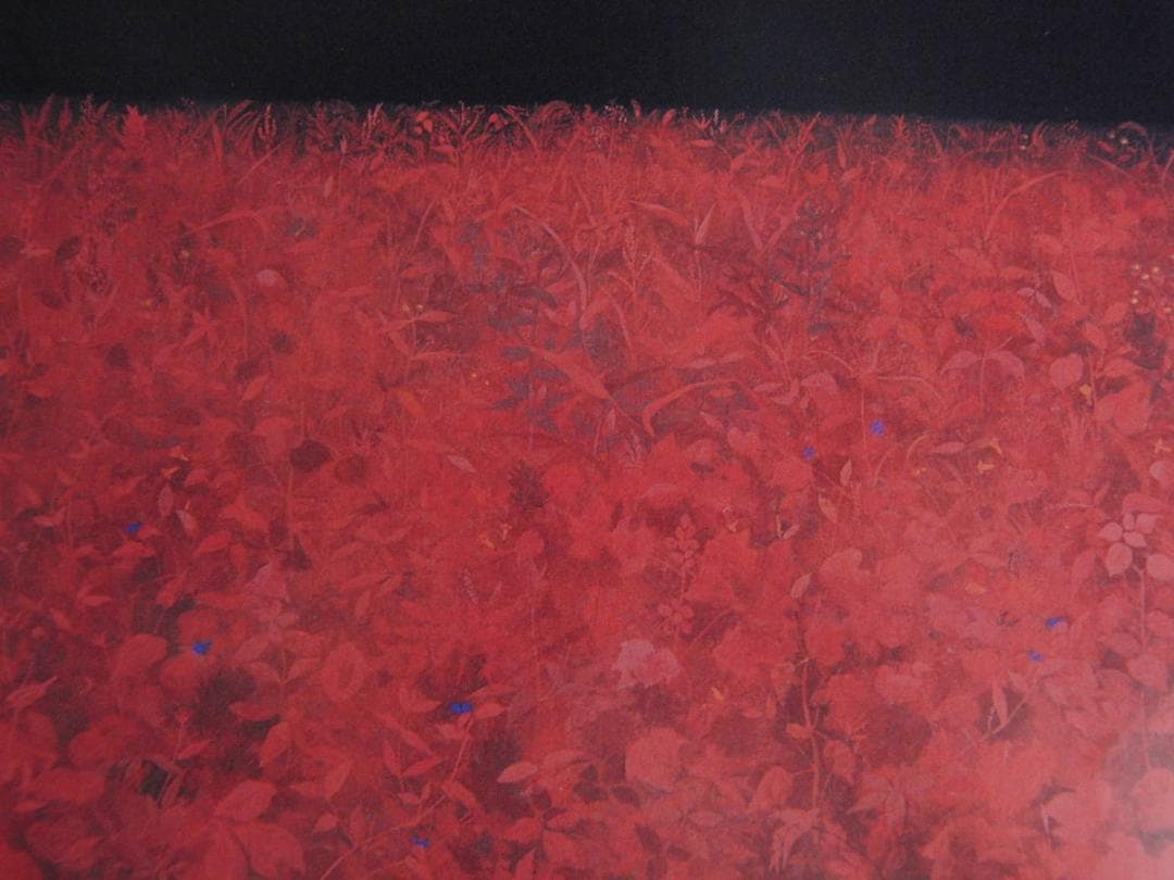 岸野圭作、【原】、希少な額装用画集より、新品額装付、状態良好