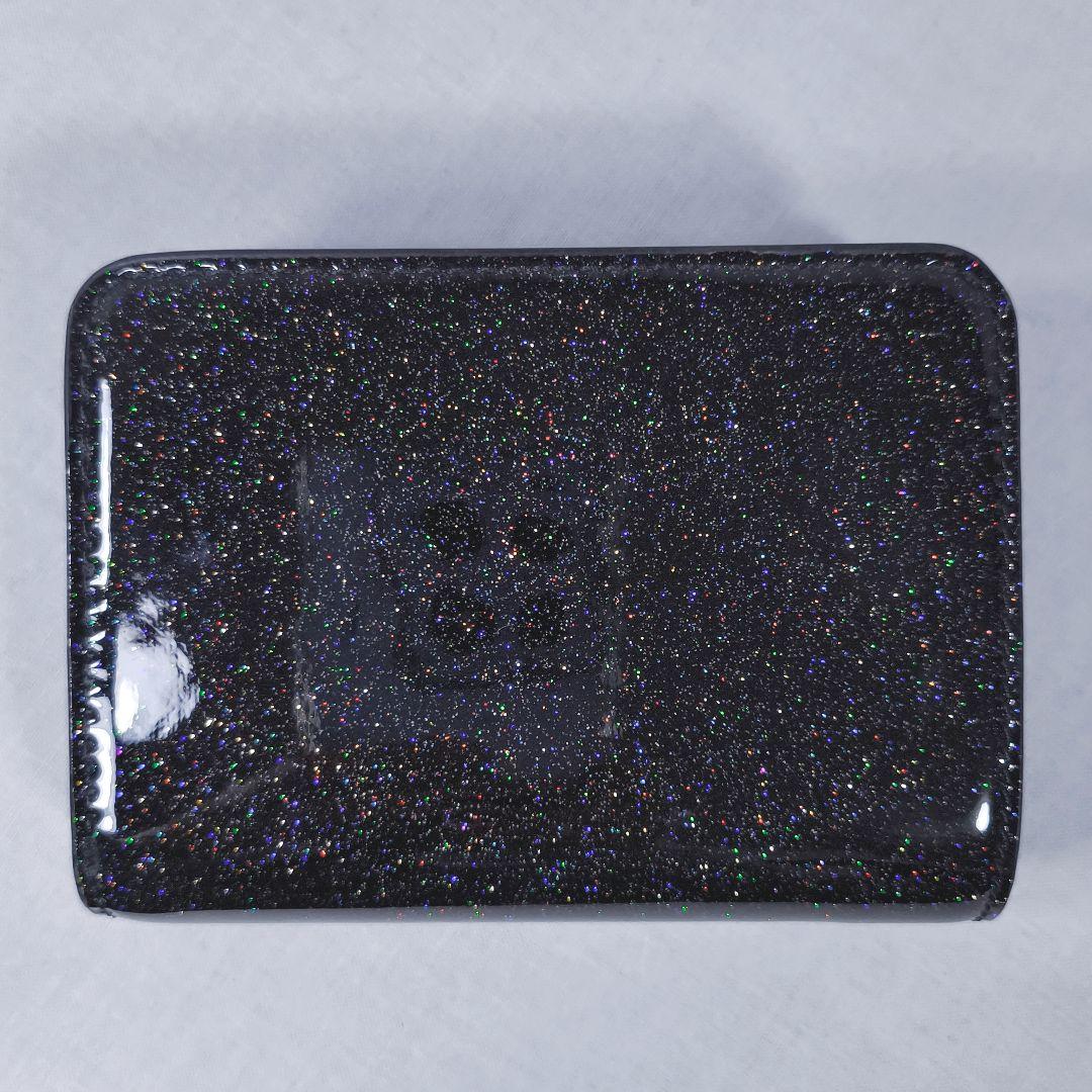 未使用✨️ マークジェイコブス　ザ コーテッド グリッター　折り財布　黒
