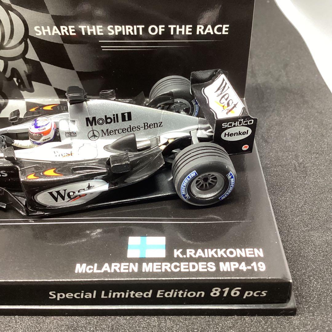 ミニチャンプス F1 マクラーレン MP4-19 キミ ライコネン West仕様