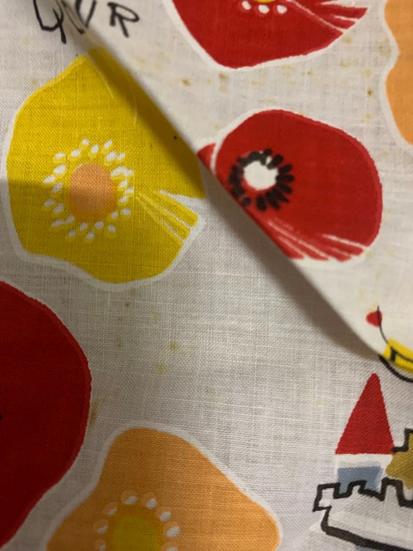 未使用　水森亜土　ハンカチ 4枚　昭和　当時物