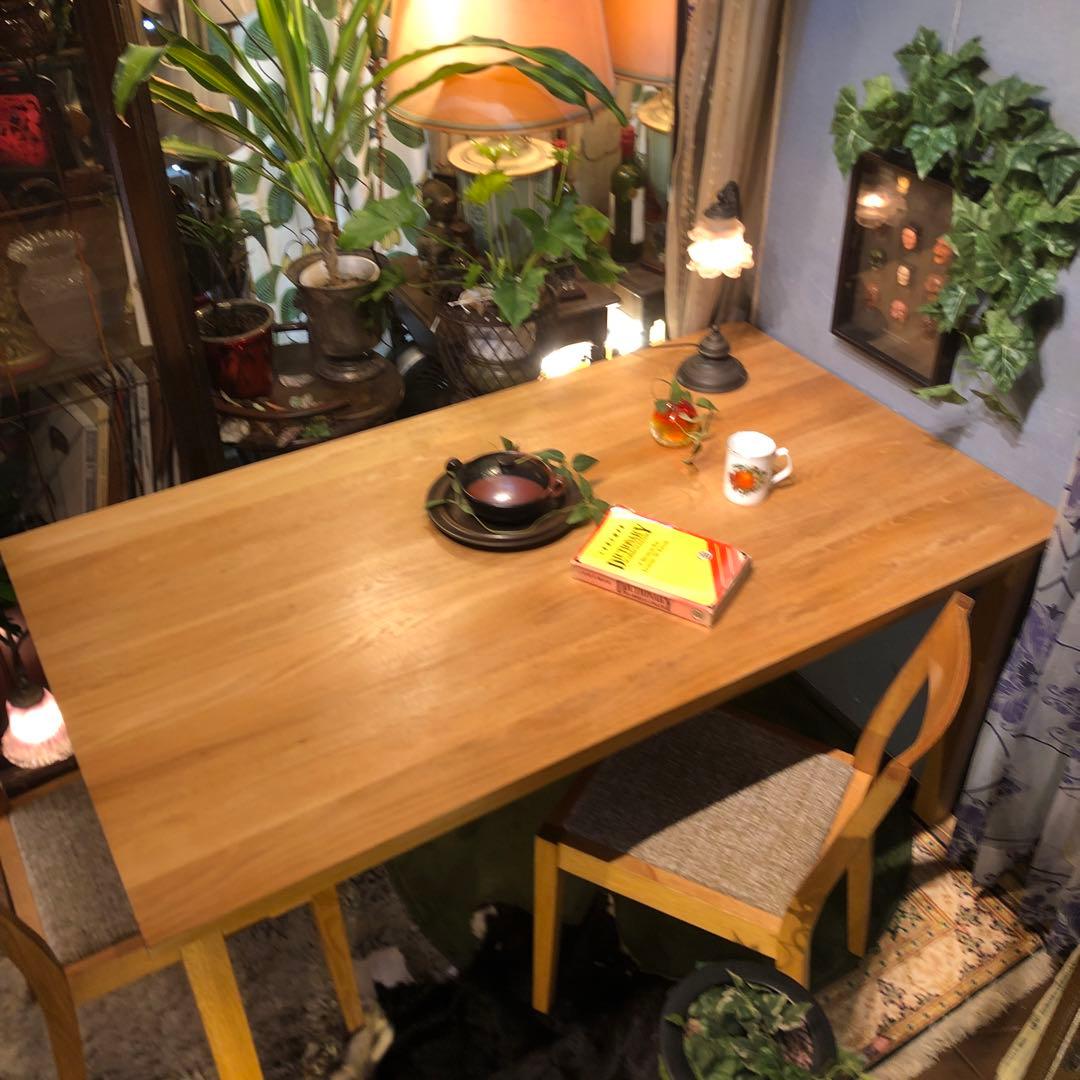 Sale 美品　無印良品　オークソリッド　ダイニングテーブル