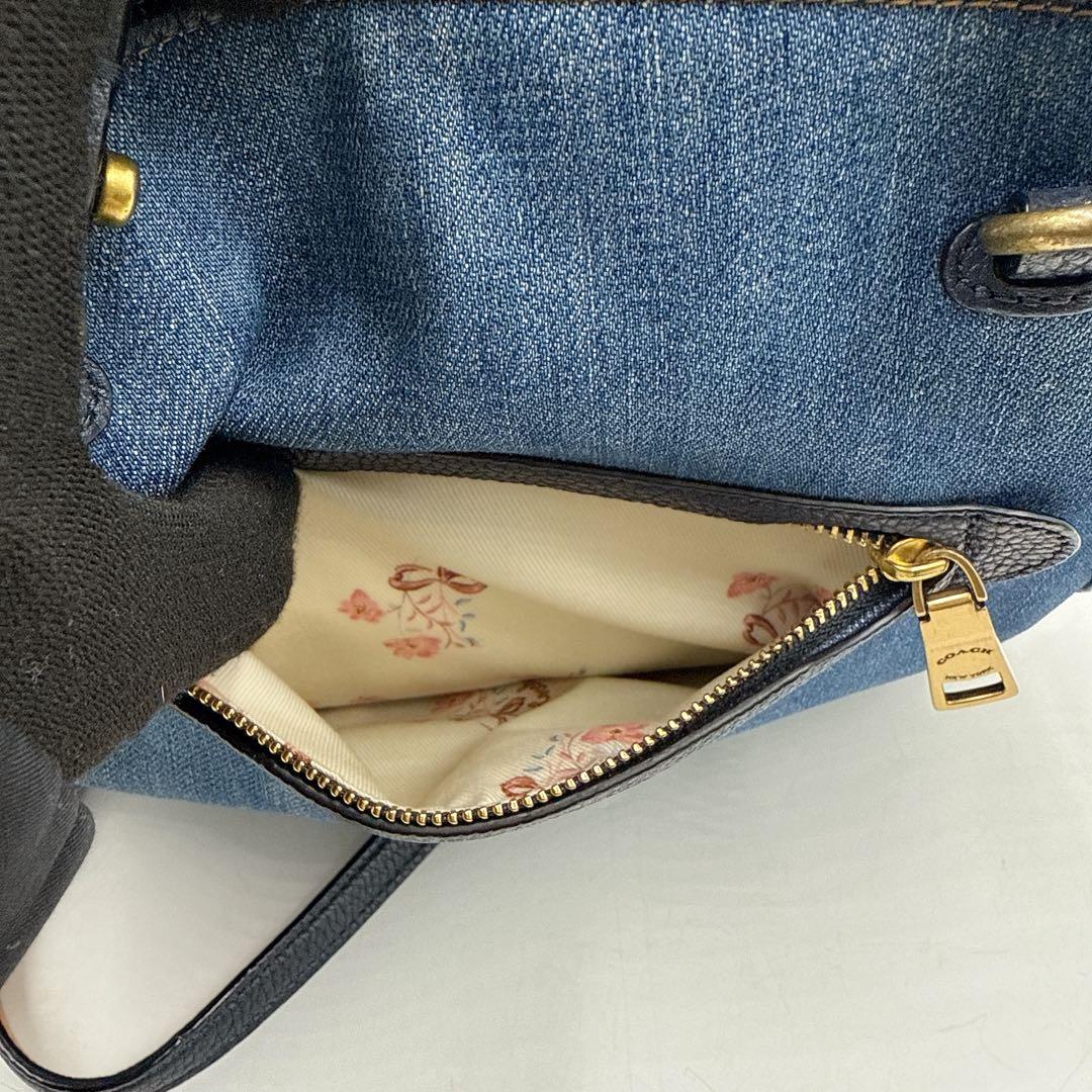 COACH coach コーチ ハンドバッグ ショルダーバッグ デニム