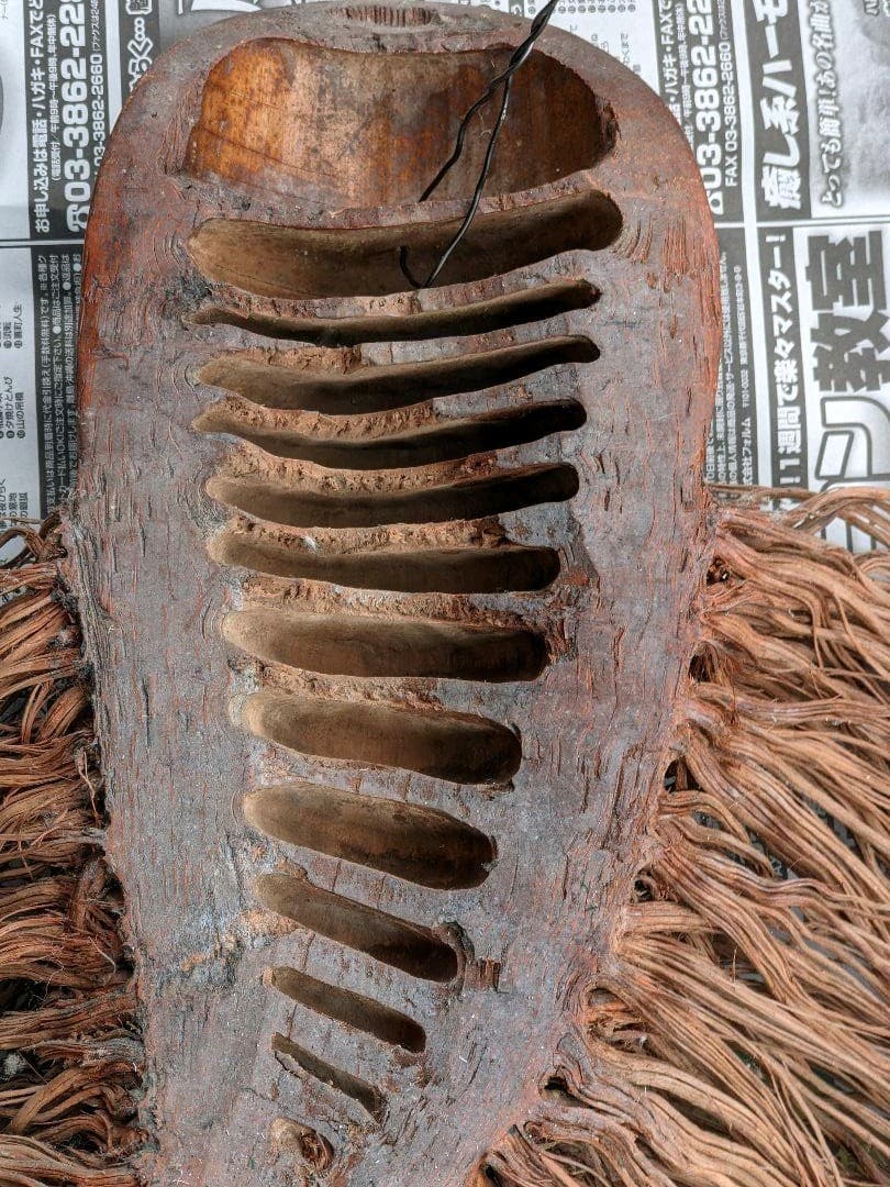 ♢中国 古玩 仙人小面 古美術 骨董品 竹根 飾り コレクション 魔除け