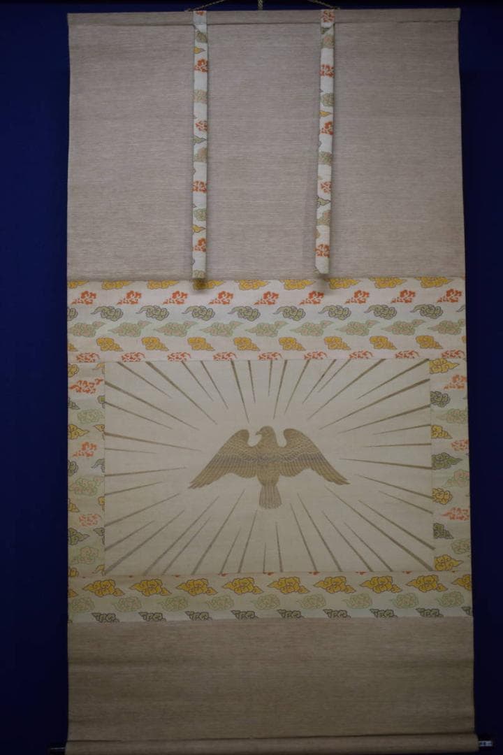 不詳/作者不明/鳩図/織物/布袋屋掛軸HJ-956