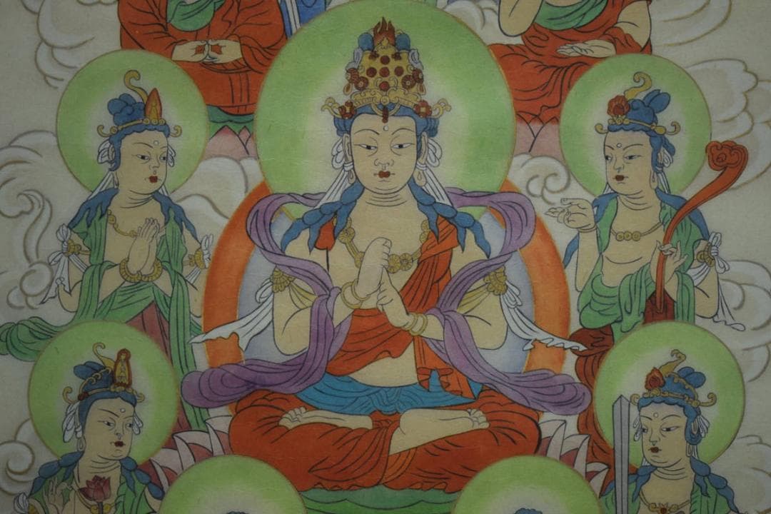 不詳/作者不明/真言宗/弘法大師/十三仏/十三佛/布袋屋掛軸HG-269