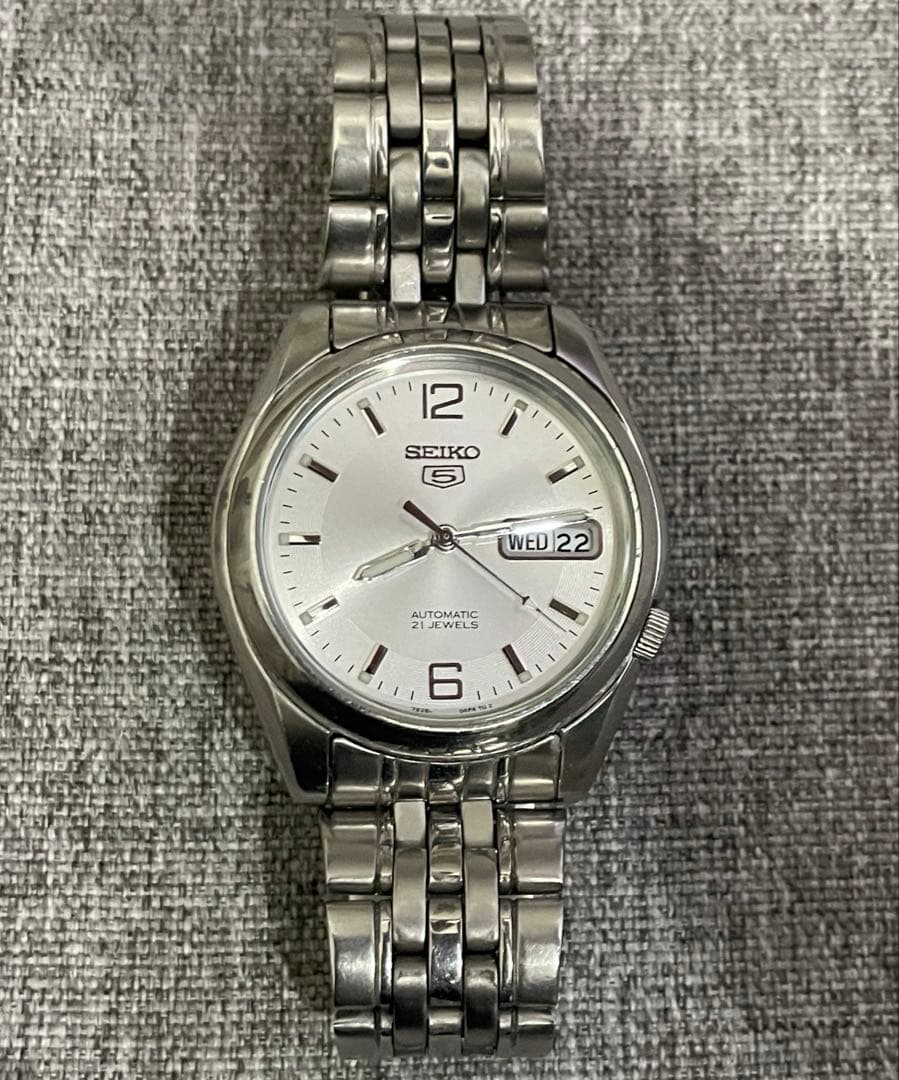 サ*ン様 SEIKO 自動巻き腕時計 セイコー5 裏スケルトン 7S26-01V