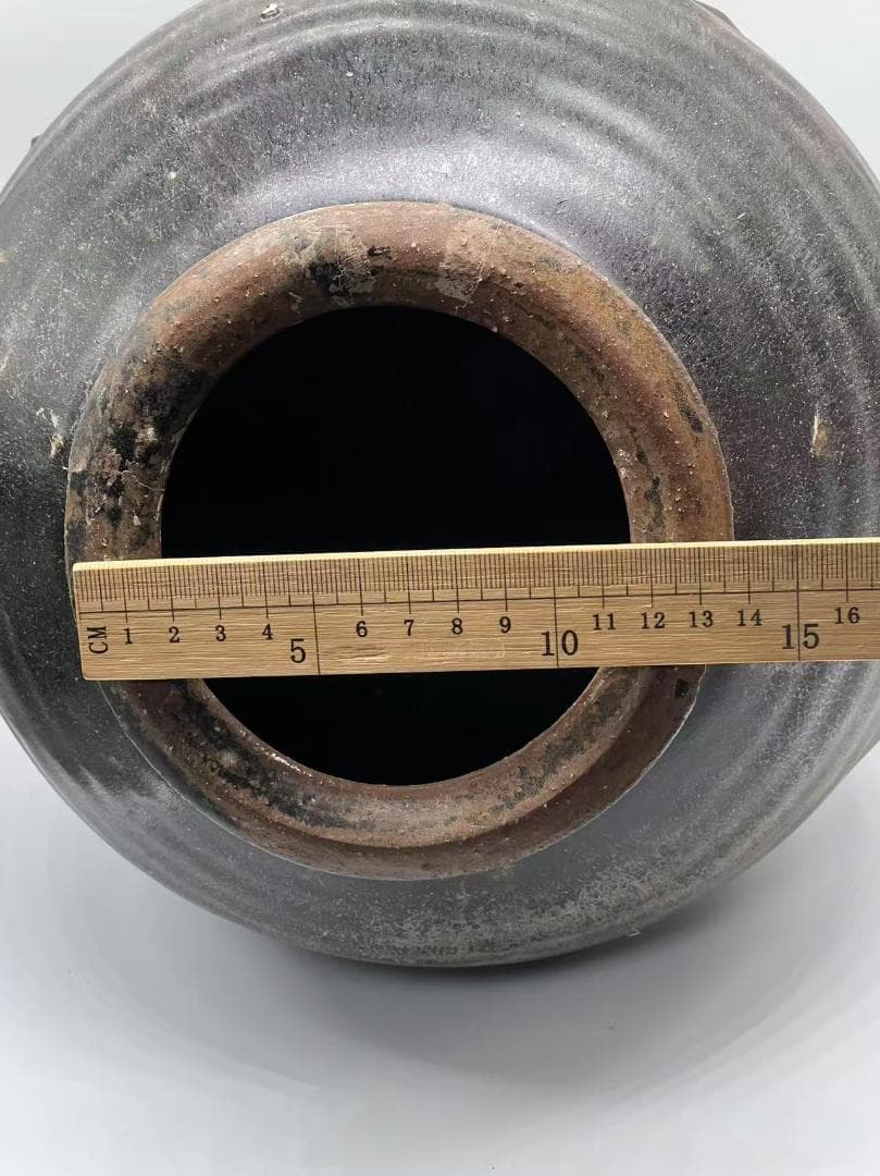 黒陶両耳壺 文化遺産オンライン 宋時代 贛州窯黑陶大壺 黑陶