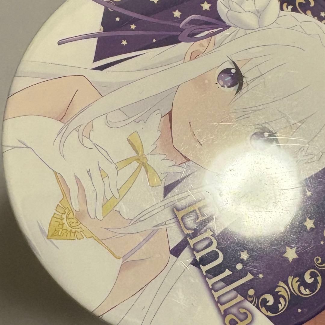 エミリア 天使ver セガコラボカフェ Re：ゼロから始める異世界生活 缶バッジ