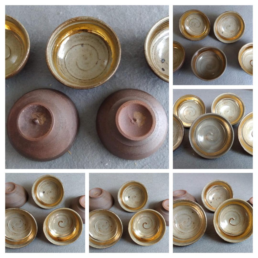 越前焼名工 桝田屋光生 ぐい飲み金盃五客セット