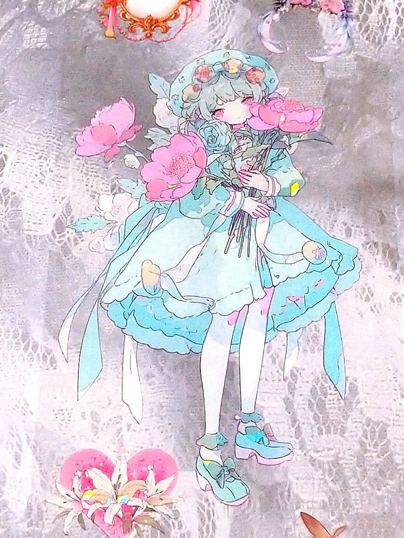 J473＃鲛人泪(贝壳光)刺猬家切り売り海外人物マステ女の子人魚