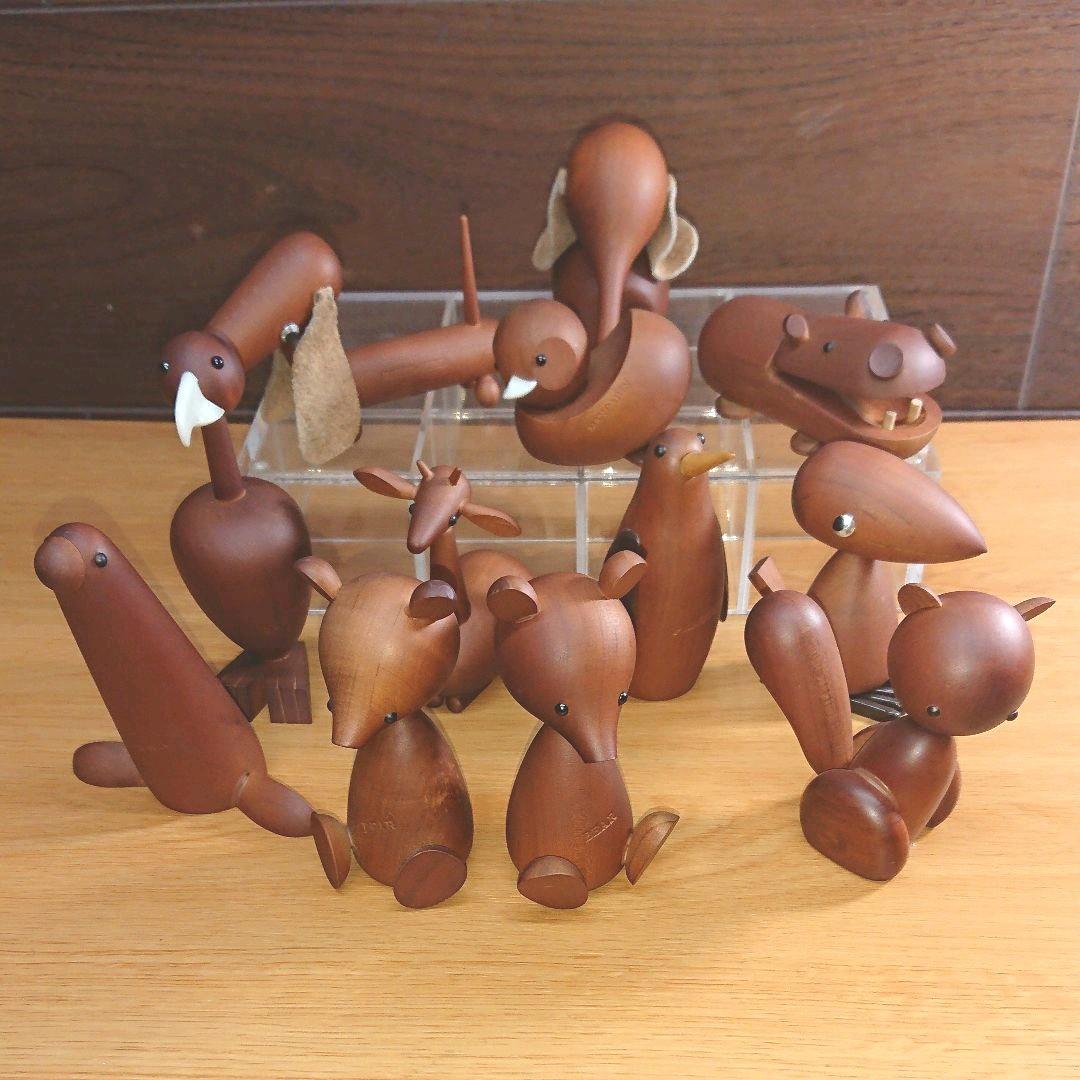 千趣会 ロイヤルペット 14体 箱&カード ヴィンテージ 木製 動物